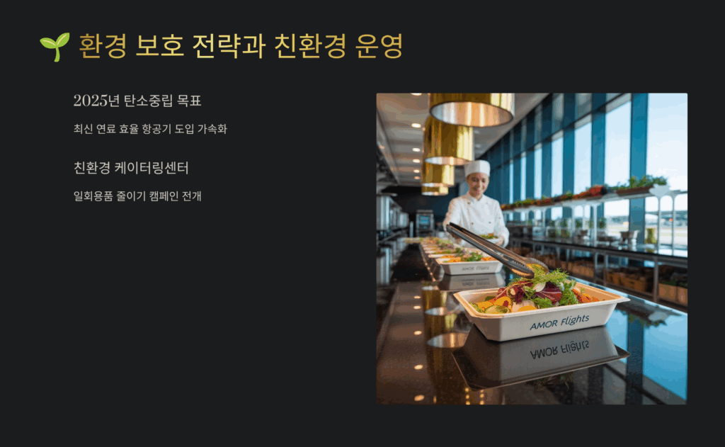 환경 보호 전략과 친환경 운영