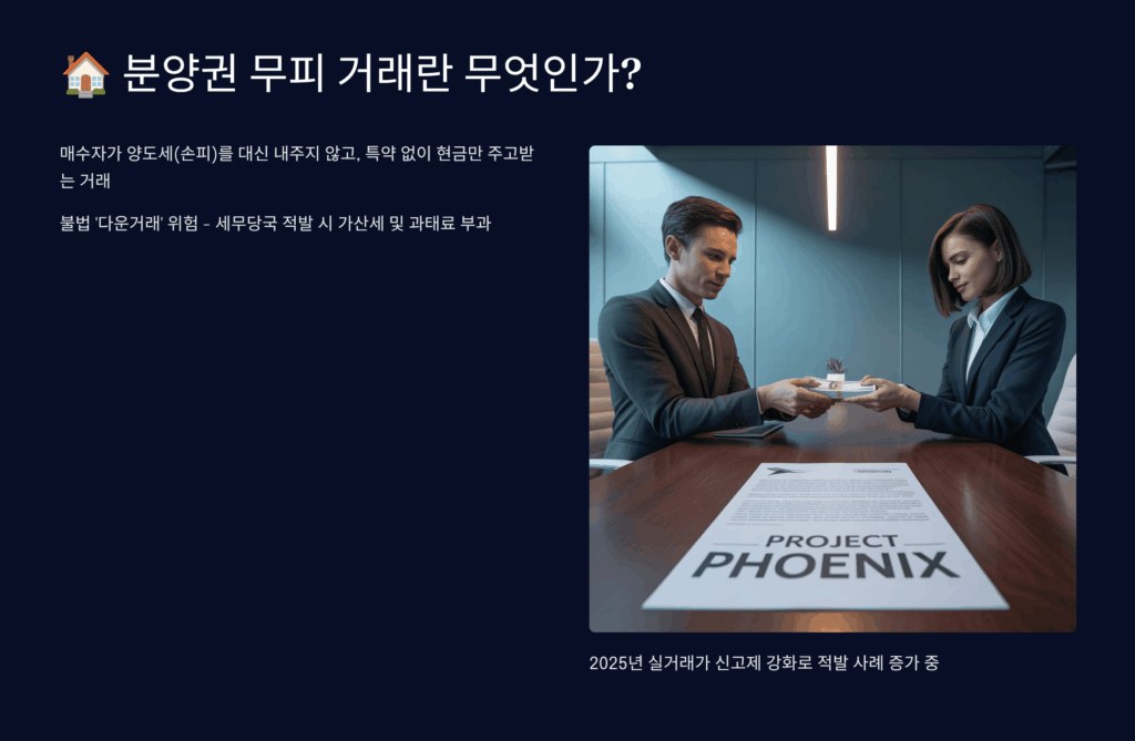 분양권 무피 거래의 기본 개념