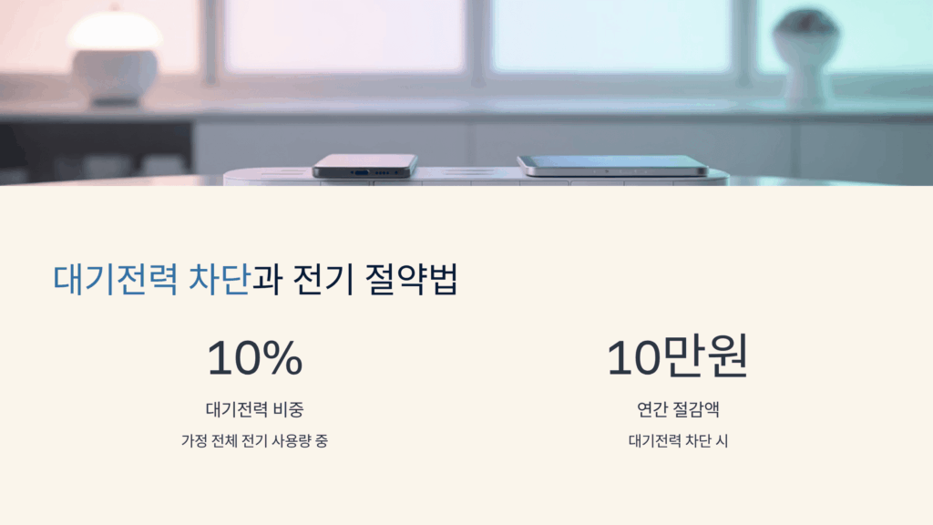 대기전력 차단과 전기 절약법