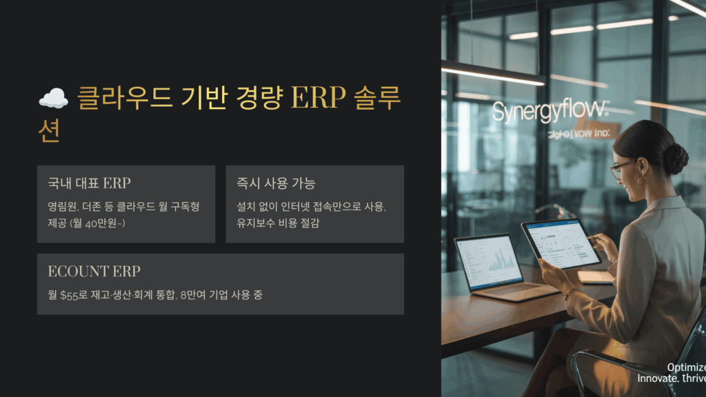 클라우드 기반 경량 ERP 솔루션
