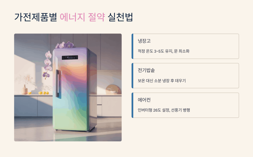 가전제품별 에너지 절약 실천법