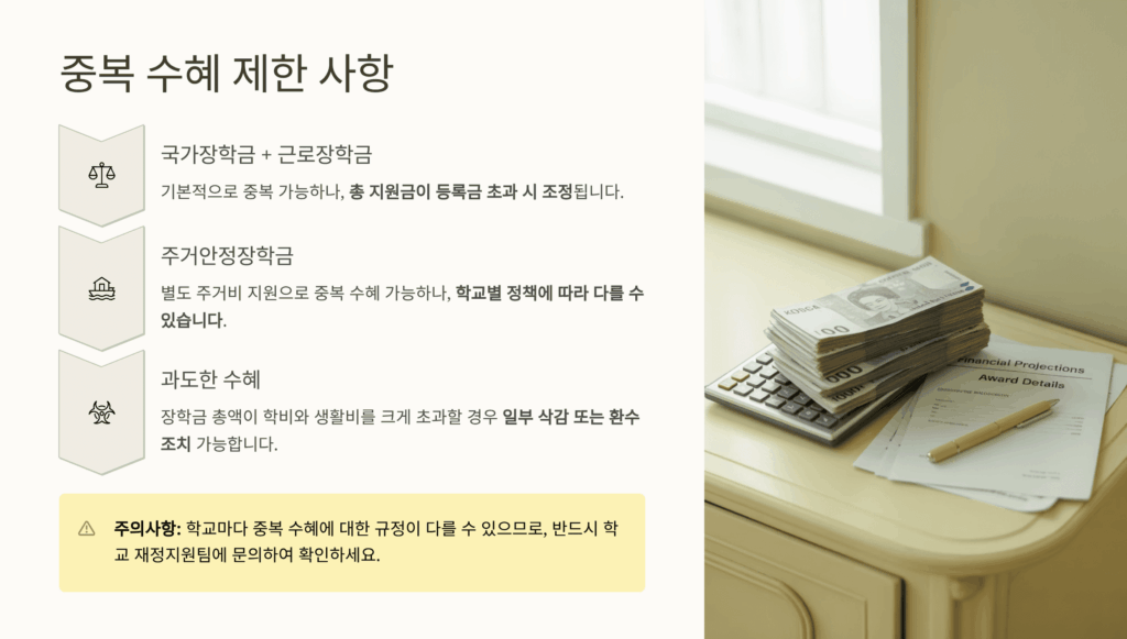 중복 수혜 제한 사항