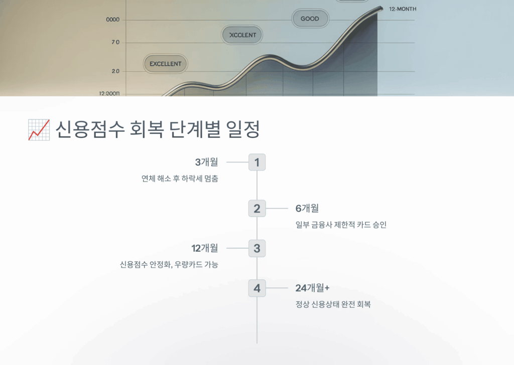 신용점수 회복 단계별 일정