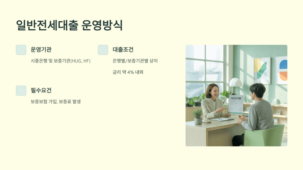 일반전세대출의 운영방식