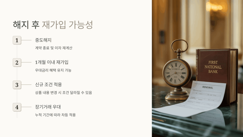 해지 후 재가입 가능성