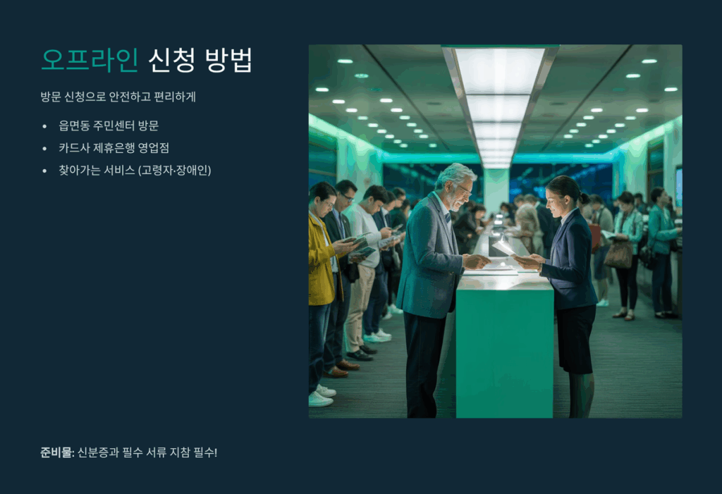 오프라인 신청 절차와 방법