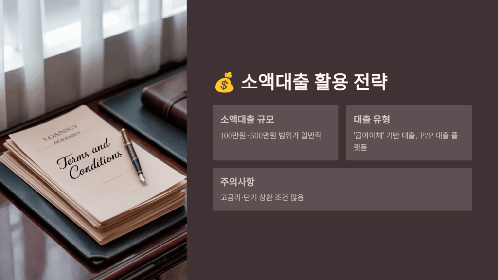 소액대출 활용 전략