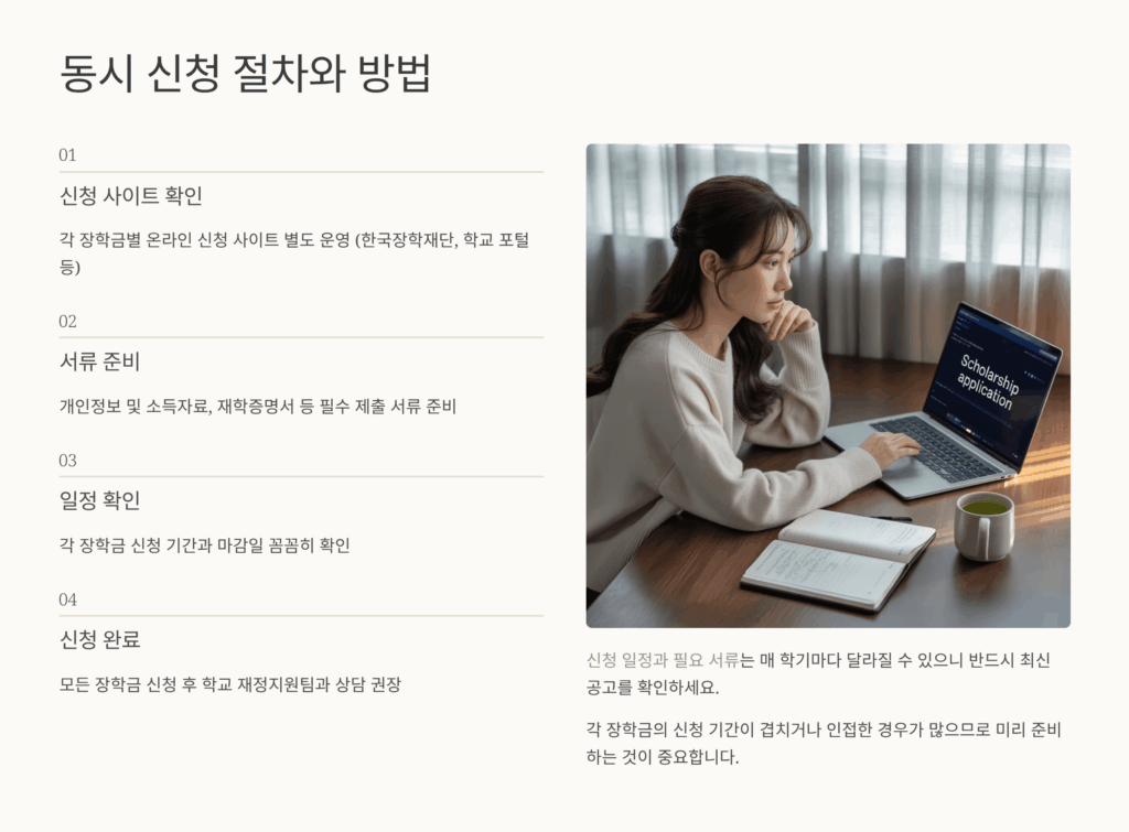 동시 신청 절차와 방법