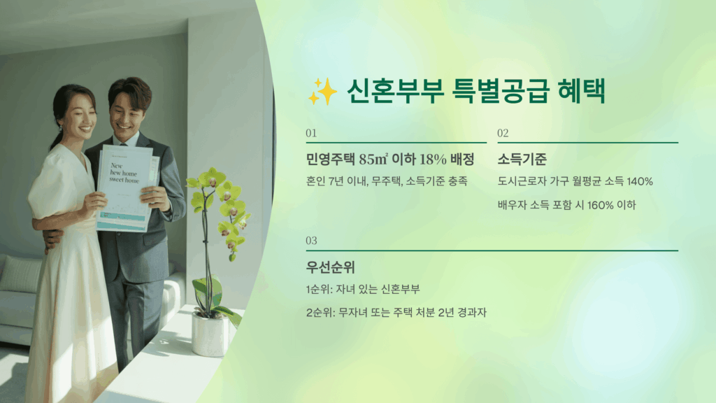 신혼부부 특별공급 혜택