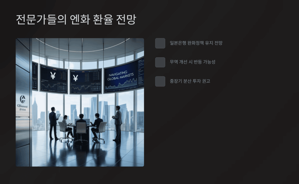 전문가들의 엔화 환율 전망