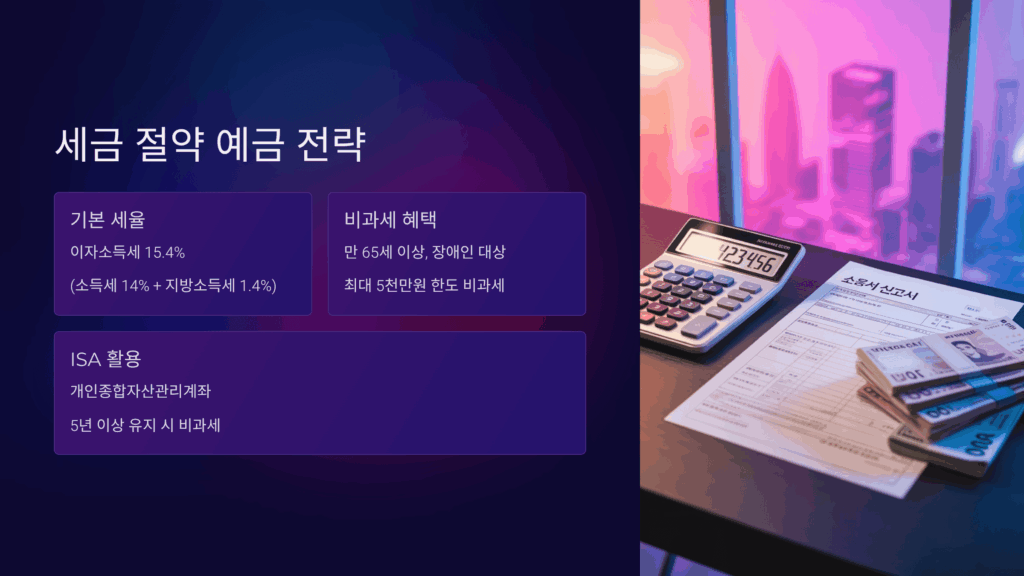 세금 절약 예금 전략