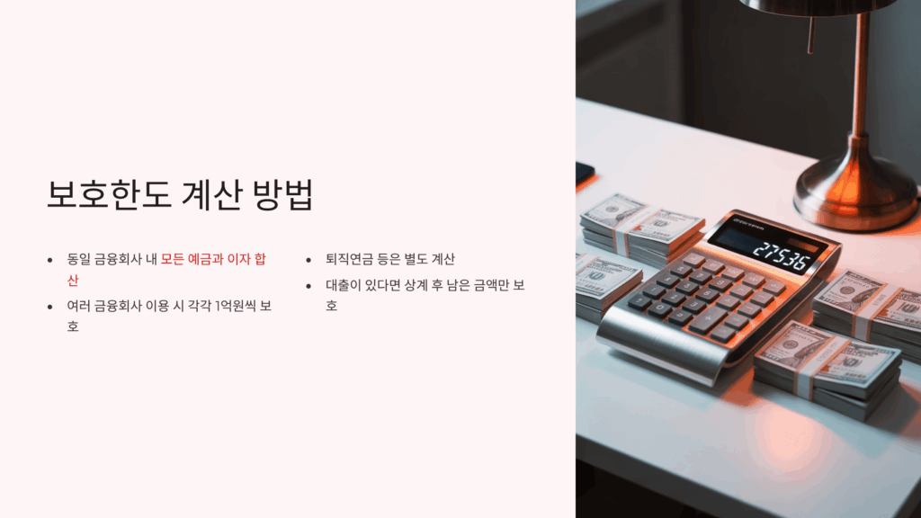보호한도 계산 방법