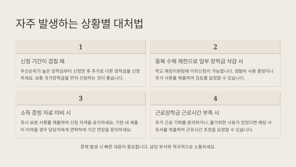 자주 발생하는 상황별 대처법
