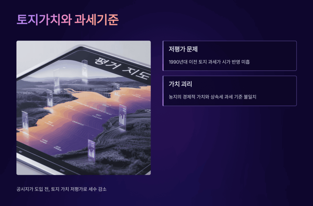 토지가치와 과세기준