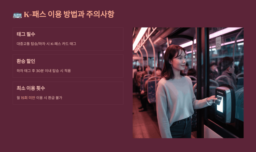 K패스 이용 방법과 주의사항