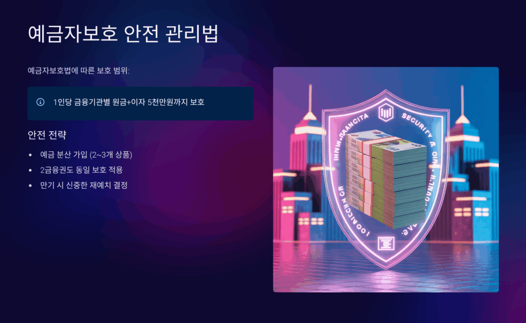 예금자보호 안전 관리법