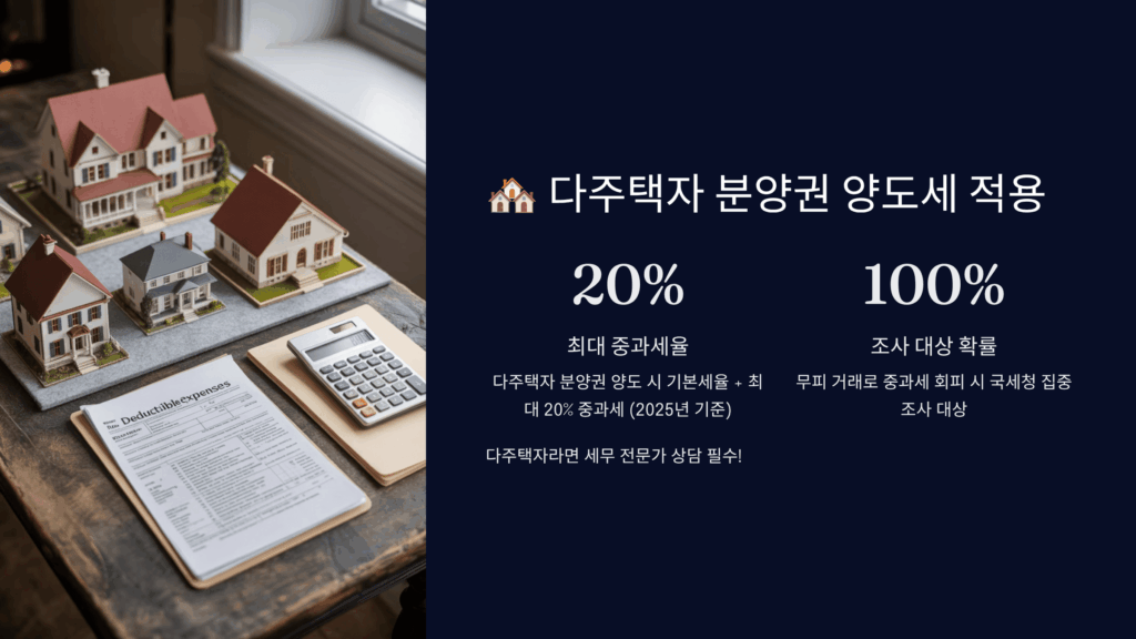 다주택자 분양권 양도세 적용