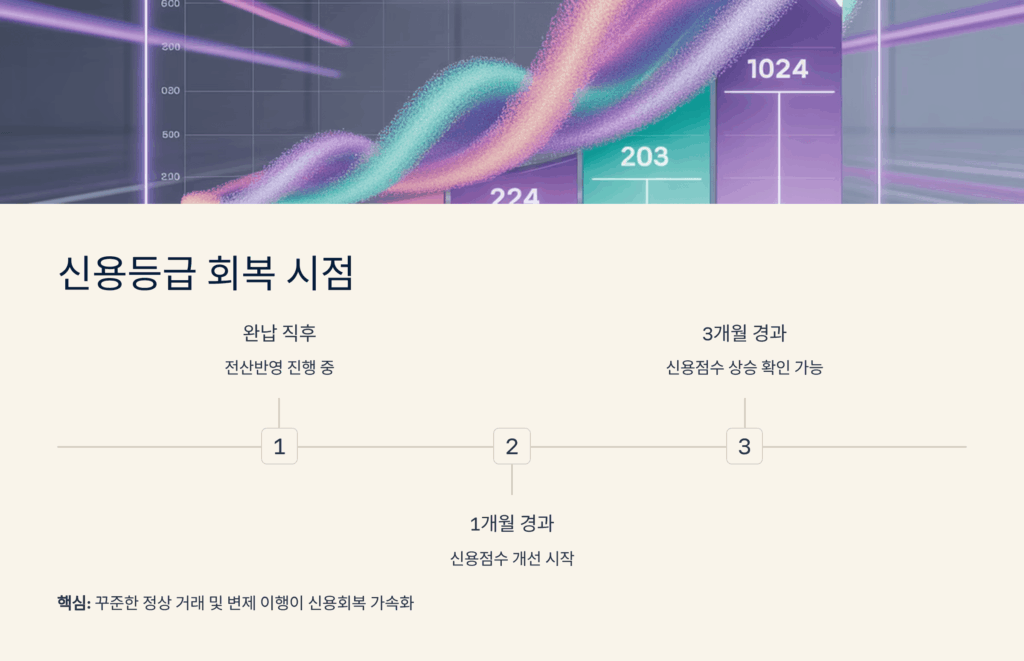 신용등급 회복 시점