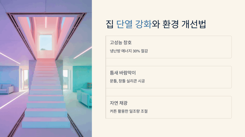 집 단열 강화와 환경 개선법