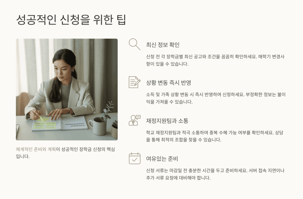 성공적인 신청을 위한 팁