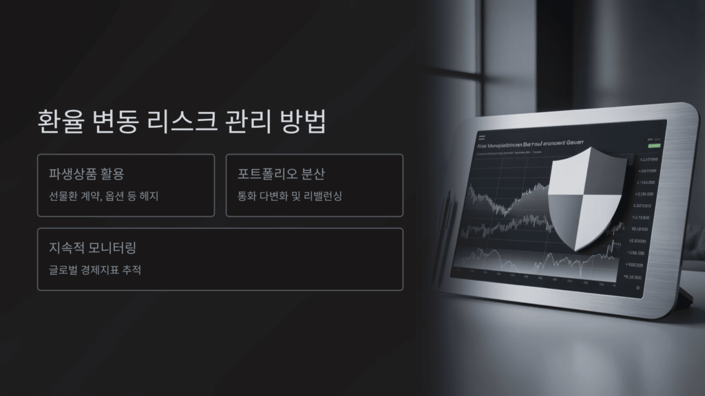 환율 변동 리스크 관리 방법