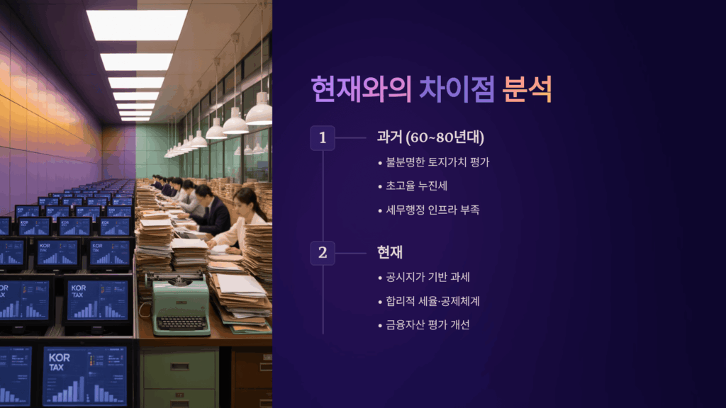 현재와의 차이점 분석