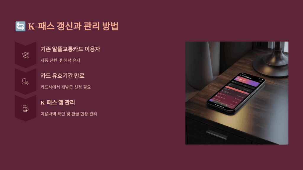 K패스 갱신과 관리 방법