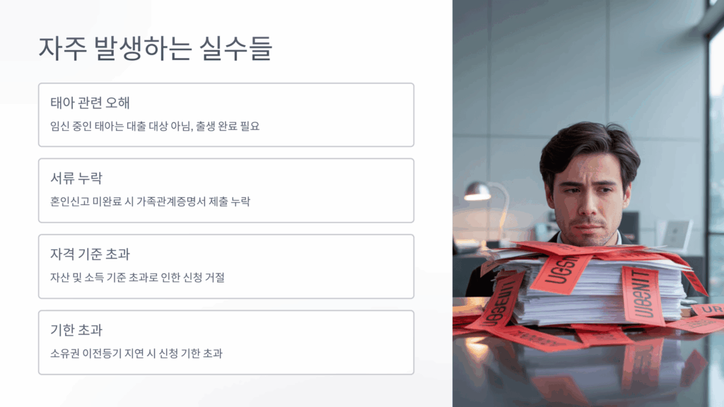 자주 발생하는 실수들