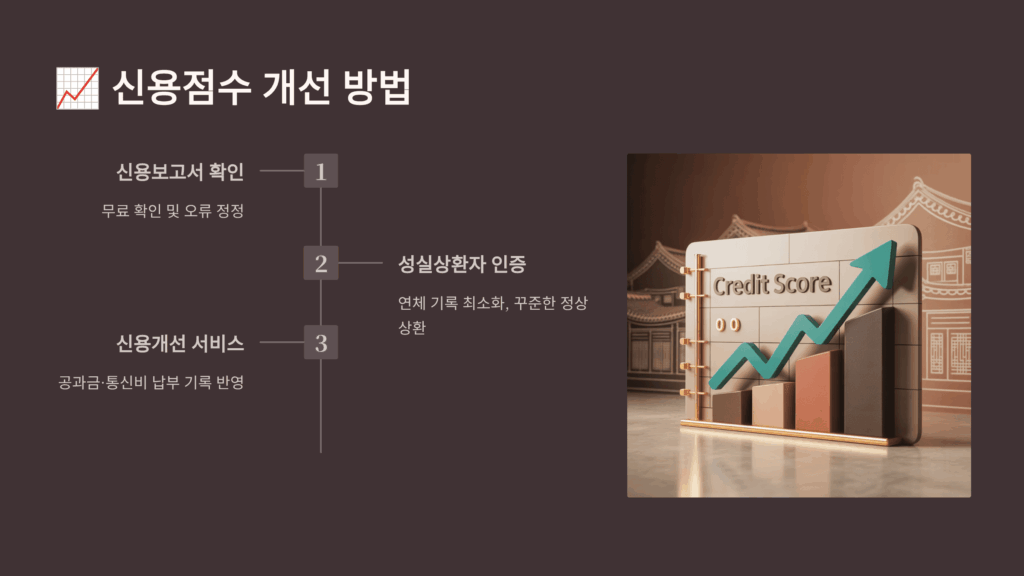 신용점수 개선 방법