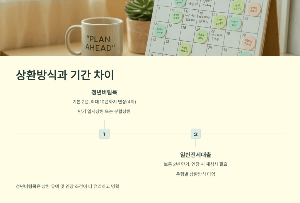 상환방식과 기간의 차이