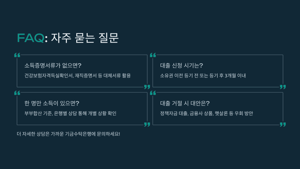 무소득 배우자도 소득에 포함되나요?