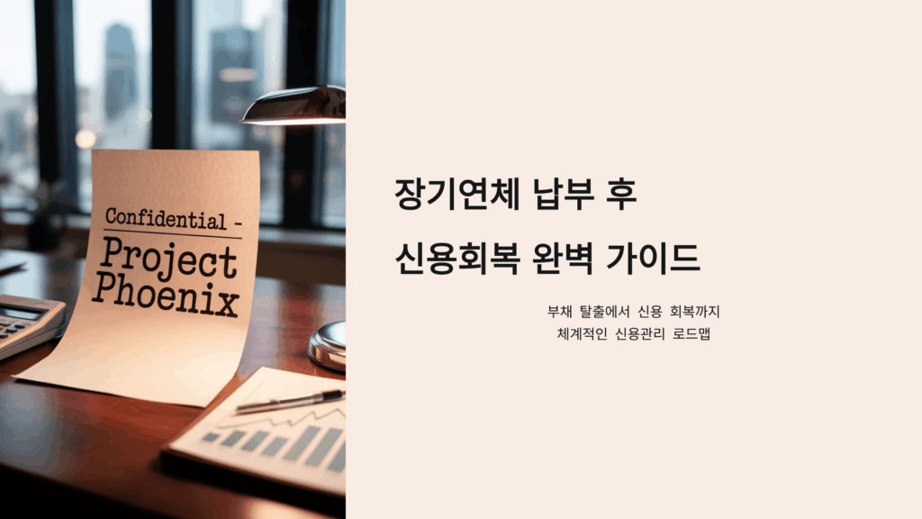 장기연체 납부 후 신용회복 완벽 가이드