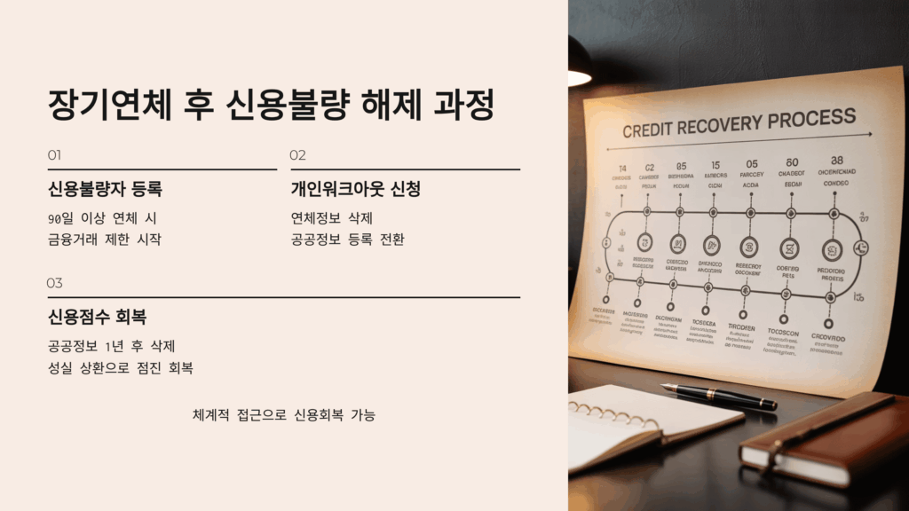 장기연체 납부 후 신용불량 해제 과정