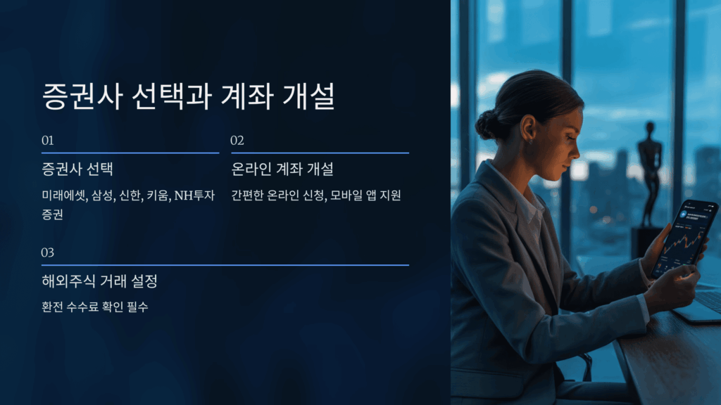 증권사 선택과 계좌 개설