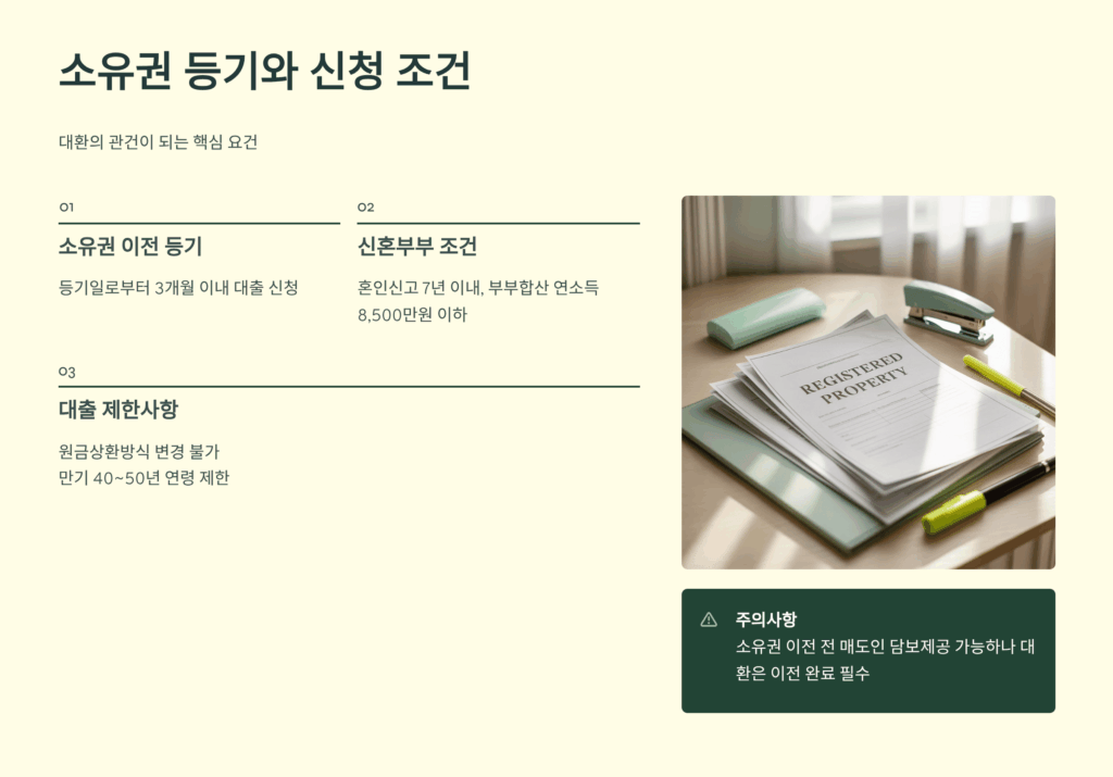 소유권등기와 신청 조건