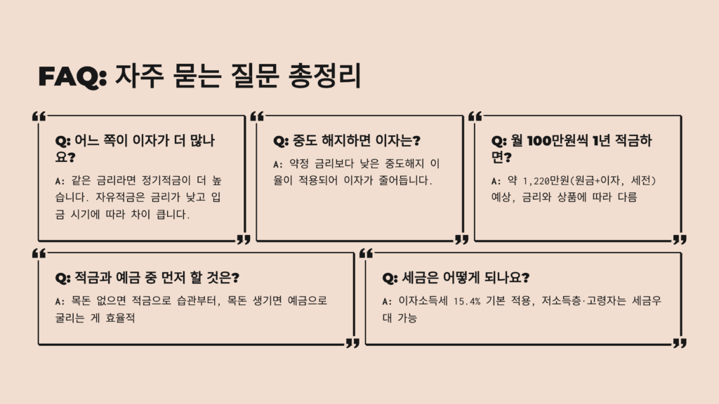 적금 가입 전 꼭 확인해야 할 것은 무엇인가요?