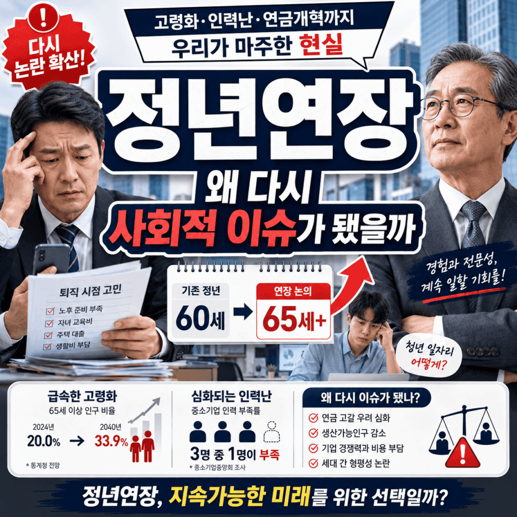 정년연장은 왜 다시 사회적 이슈가 됐을까